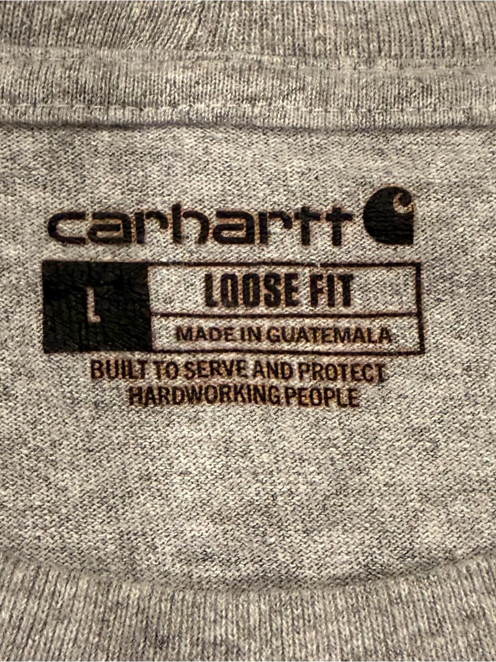 Carhartt Men’s Long-Sleeve Pocket Tee - Light Gray - Picture 5 of 6
